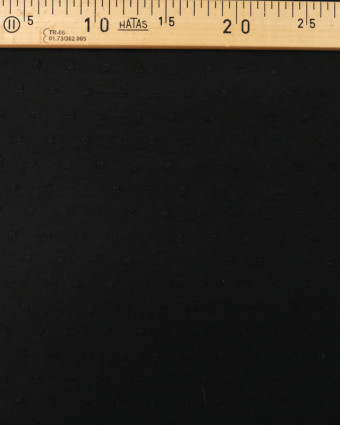 Plumetis Touche Viscose noir  - Mercerine