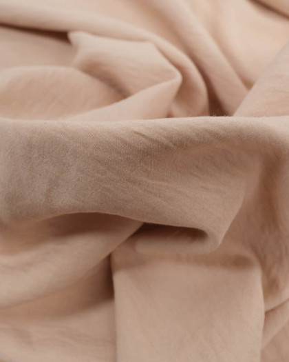 Tissu Beige Effet Texturé Oekotex - Mercerine