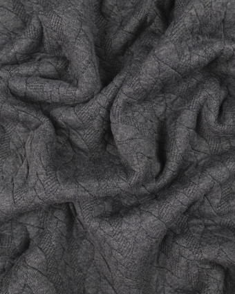Sweat Effet Tricot gris anthracite - 10cm