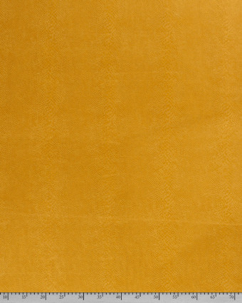 Tissu simili-cuir doux Serpent moutarde - Mercerine