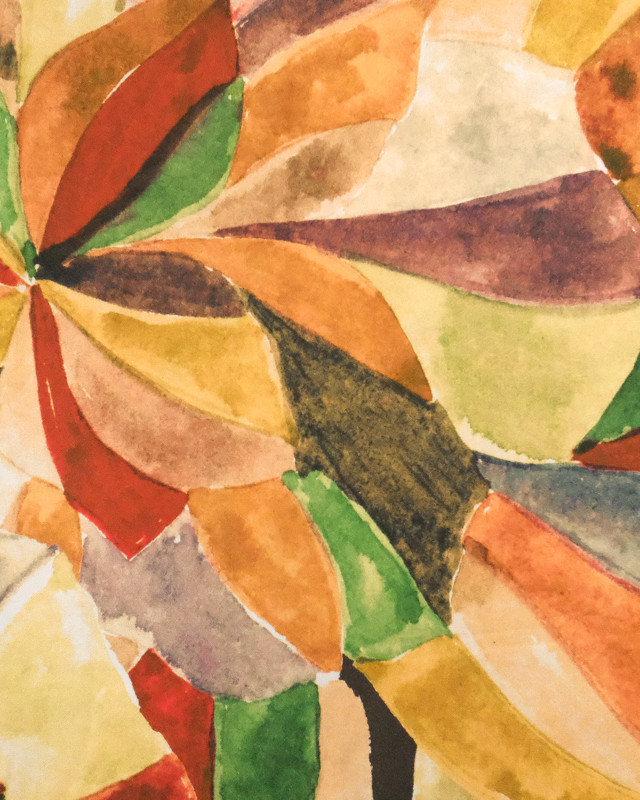 Popeline De Viscose Fleur Aquarelle Beige - Oeko-Tex - Mercerine