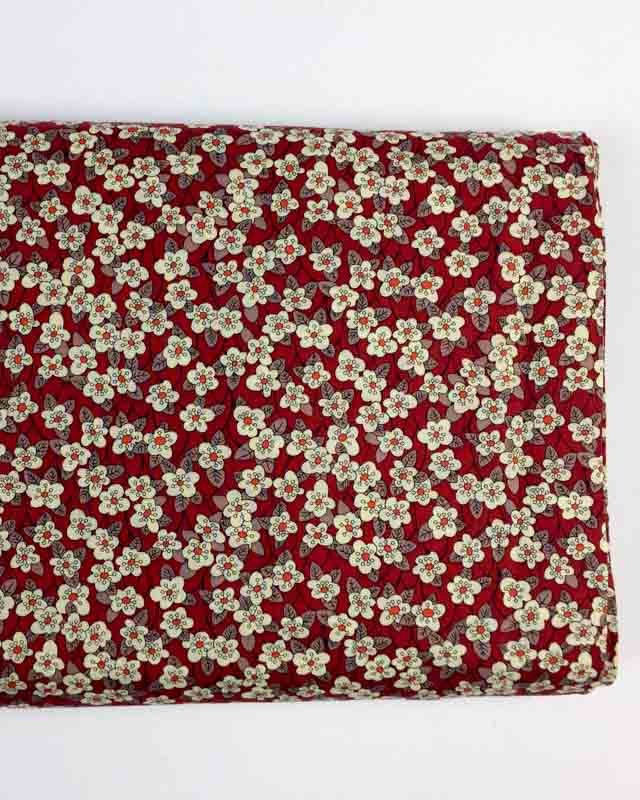 Coton Liberty FFION rose fuschia - Mercerine.com