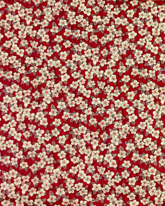Coton Liberty FFION rose fuschia - Mercerine.com