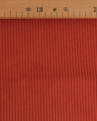 Velours Côtelé Ameublement Belém Terracotta - Mercerine