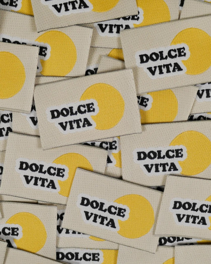 Etiquette Tissée Ikatee Dolce Vita - Mercerine