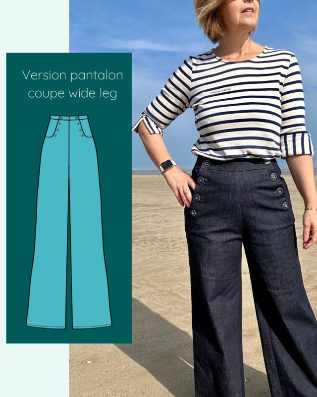 Patron Pantalon Fauvette - Instinct Couture - Mercerine