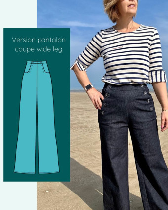 Patron Pantalon Fauvette - Instinct Couture - Mercerine
