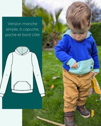 Patron Sweat Calao Kids - Instinct Couture - Mercerine