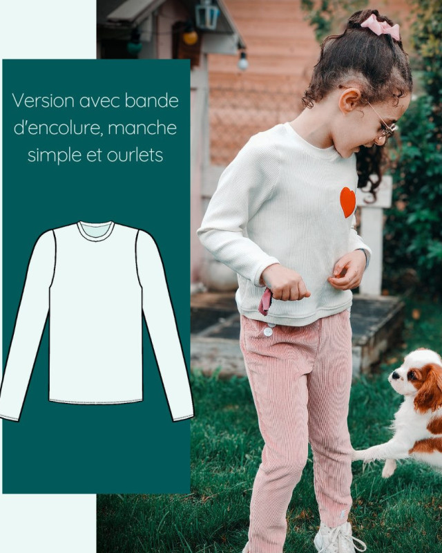 Patron Sweat Calao Kids - Instinct Couture - Mercerine