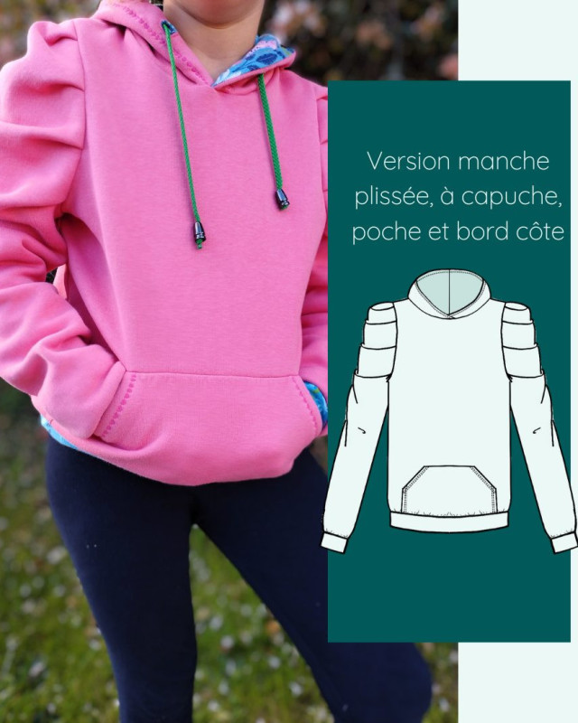 Patron Sweat Calao Kids - Instinct Couture - Mercerine