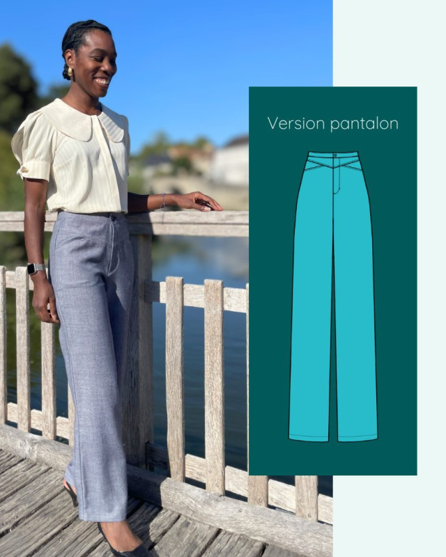 Patron Pantalon Lyria - Instinct Couture - Mercerine