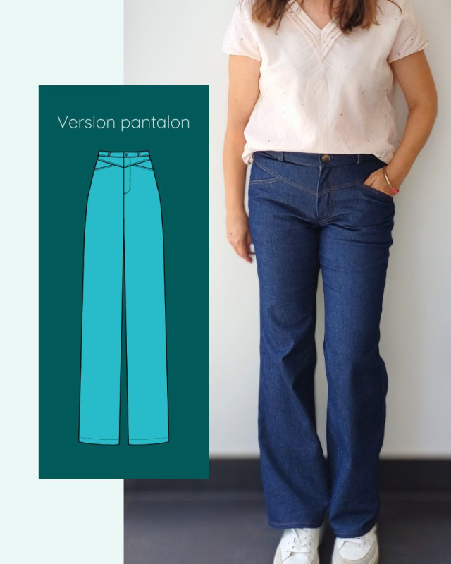 Patron Pantalon Lyria - Instinct Couture - Mercerine
