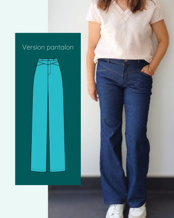 Patron Pantalon Lyria - Instinct Couture - Mercerine
