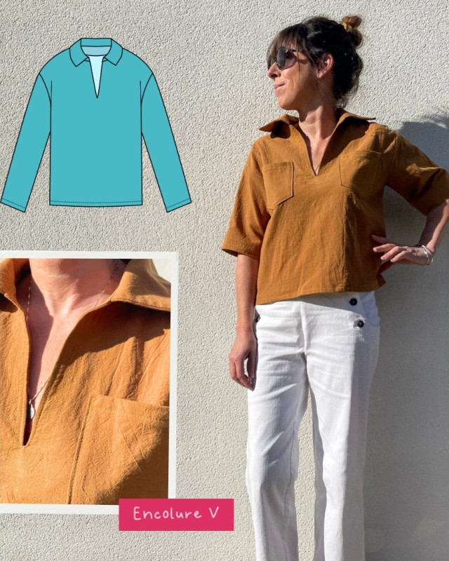 Patron Polo Galah - Instinct Couture - Mercerine