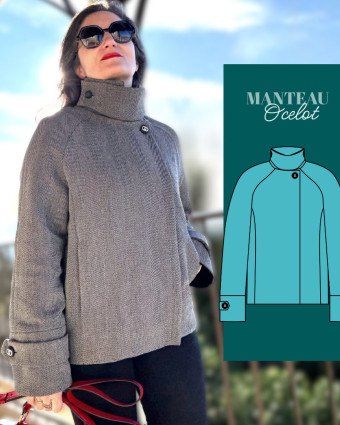 Patron Manteau Ocelot - Instinct Couture - Mercerine
