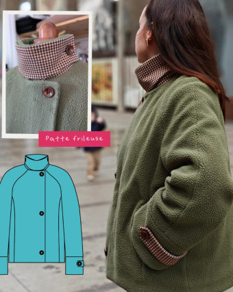 Patron Manteau Ocelot - Instinct Couture - Mercerine