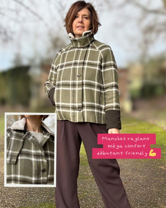 Patron Manteau Ocelot - Instinct Couture - Mercerine