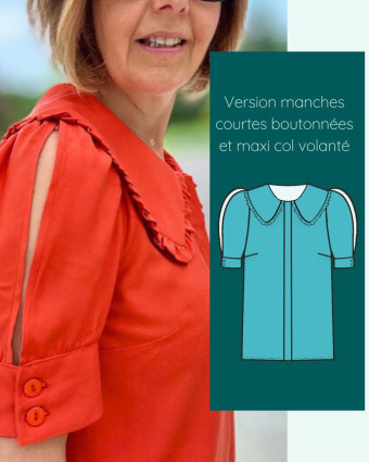 Patron Chemise Eyra - Instinct Couture - Mercerine