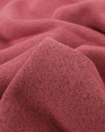 Sweat French Terry Lurex Oekotex Rose Tendre Cuivre - Mercerine