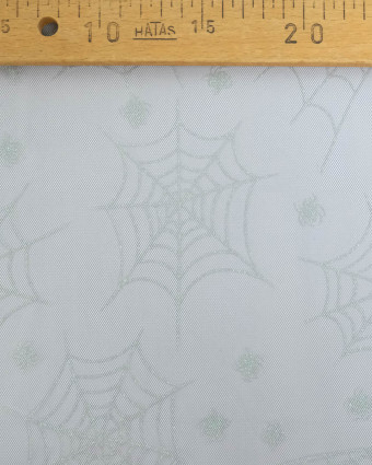 Tissu Halloween Tulle Pailleté Araignée - Mercerine
