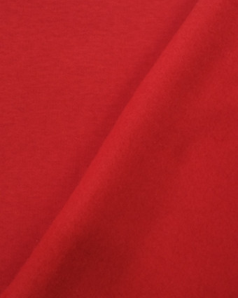 Magasin de tissu : Sweat lourd molleton rouge - Mercerine