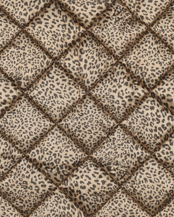 Tissu Matelassé Doudoune Léopard Shiny - Mercerine