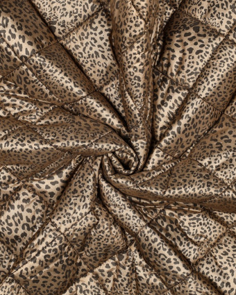 Tissu Matelassé Doudoune Léopard Shiny - Mercerine