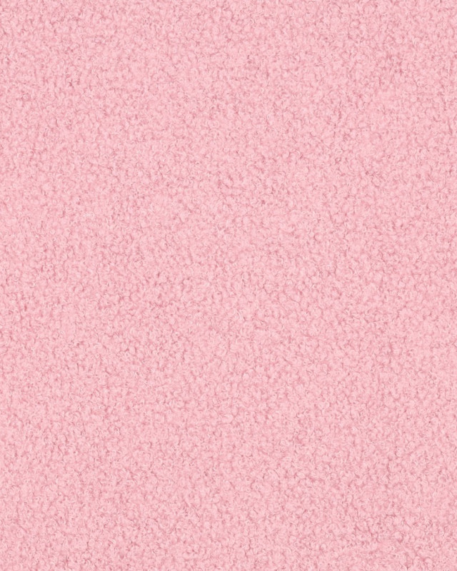 Tissu Petites Petites Bouclettes Envers Polaire Rose Clair 