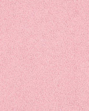 Tissu Petites Petites Bouclettes Envers Polaire Rose Clair 