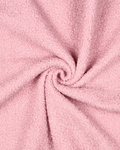 Tissu Sherpa Envers Polaire Rose Clair - Mercerine