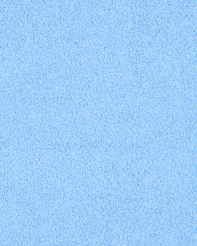 Tissu Petites Petites Bouclettes Envers Polaire Bleu Clair 