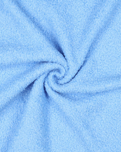 Tissu Sherpa Envers Polaire Bleu Clair - Mercerine