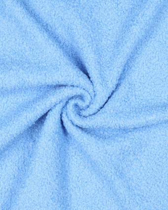 Tissu Sherpa Envers Polaire Bleu Clair - Mercerine