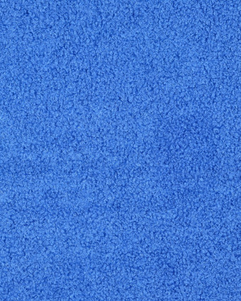 Tissu Petites Petites Bouclettes Envers Polaire Bleu Cobalt 