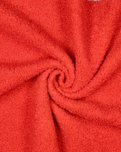 Tissu Sherpa Envers Polaire Rouge Vif - Mercerine