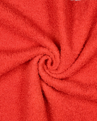 Tissu Sherpa Envers Polaire Rouge Vif - Mercerine