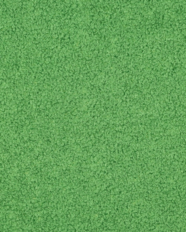Tissu Petites Petites Bouclettes Envers Polaire Vert