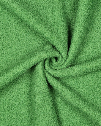 Tissu Sherpa Envers Polaire Vert - Mercerine