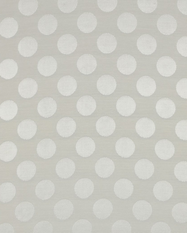 Tissu Viscose Jacquard Pois Ton sur Ton Ecru - Mercerine
