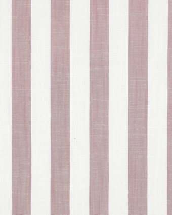 Tissu Viscose à Grandes Rayures Roses - Mercerine
