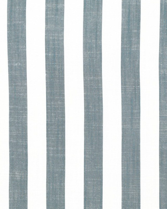 Tissu Viscose à Grandes Rayures Bleues - Mercerine