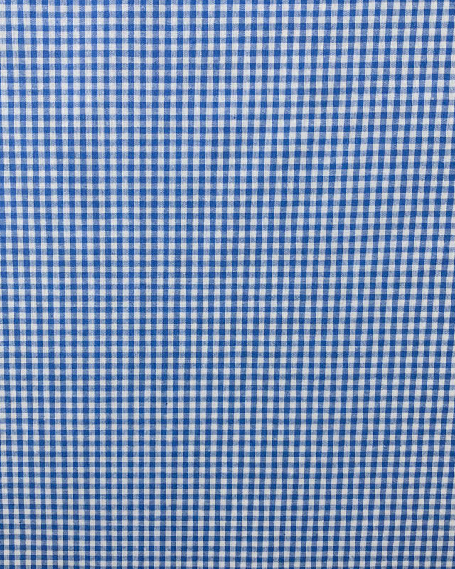 Tissu vichy bleu petit carreau - Mercerine
