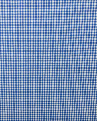 Tissu vichy bleu petit carreau - Mercerine