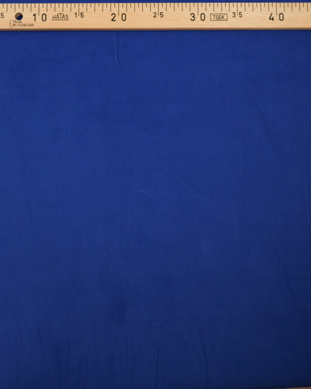 Tissu Velours Coton Milleraies bleu - Mercerine