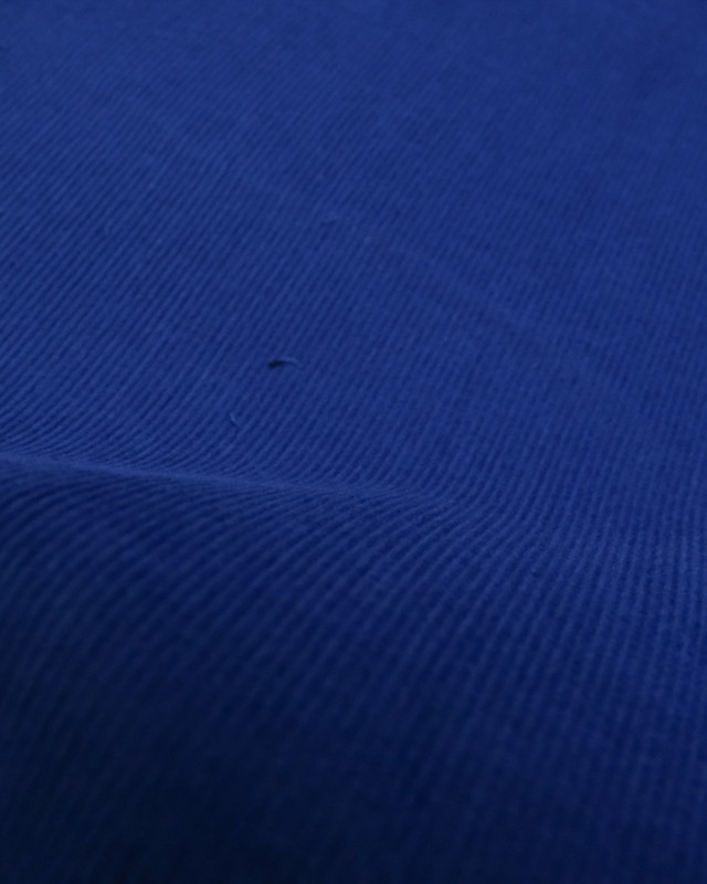 Tissu Velours Coton Milleraies bleu - Mercerine