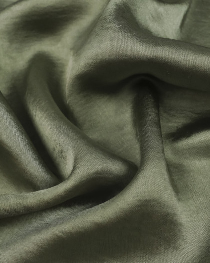 Tissu Satin Vert Une dernière Soirée - 10cm