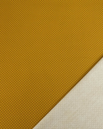 Popeline de Coton à Petites Fleurs Ocre - Mercerine