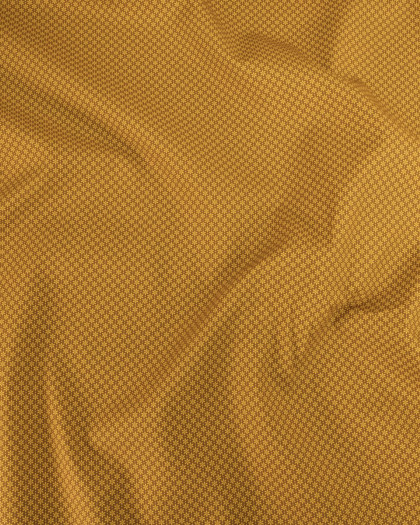 Popeline de Coton à Petites Fleurs Ocre - Mercerine