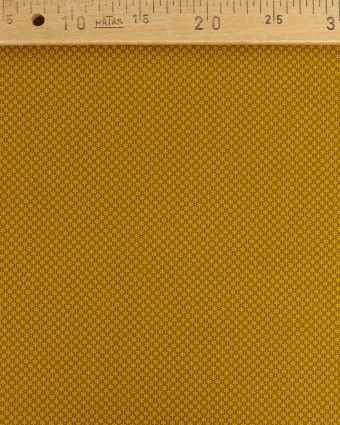 Popeline de Coton à Petites Fleurs Ocre - Mercerine