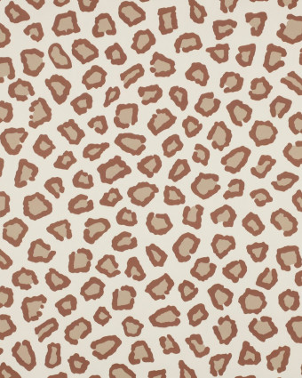 Tissu Imperméable Motif Léopard Ecru - Mercerine